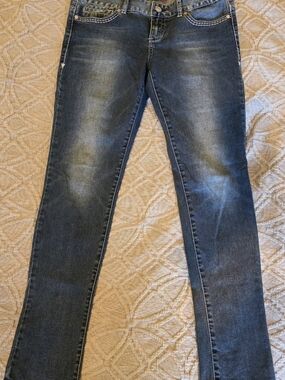 Classic Women's Dark Blue Denim Jeans